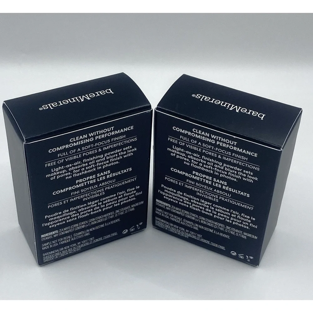 2x BareMinerals Mineral Veil Finishing Powder .03 oz / .75g Travel Size